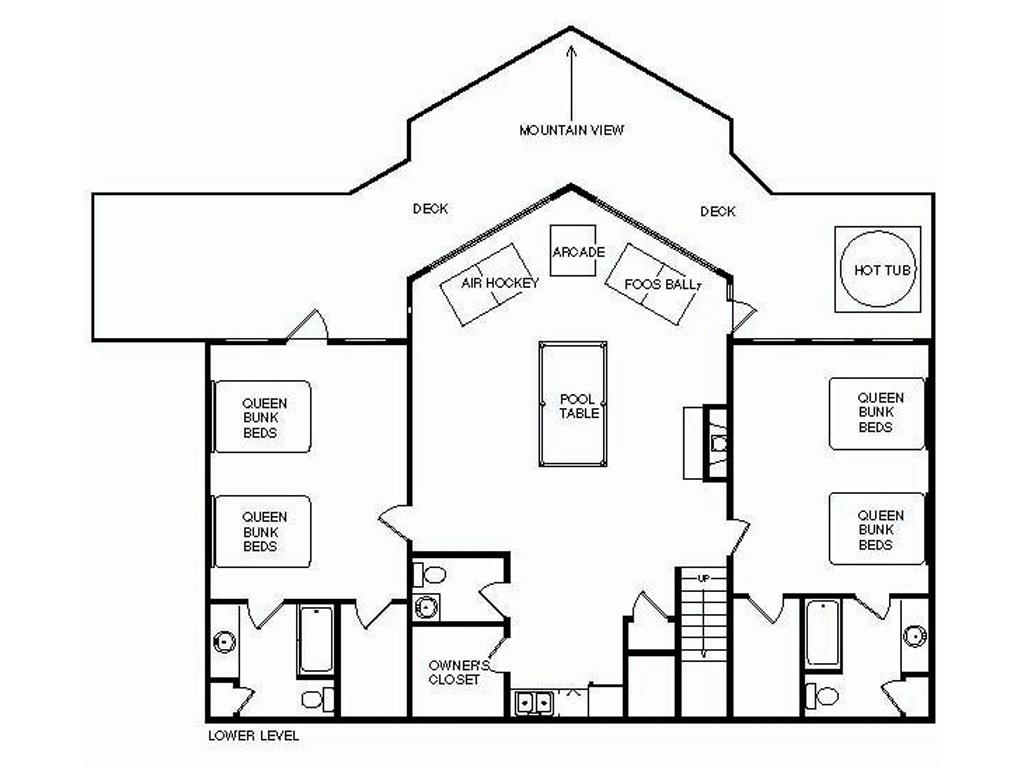 Big Bear Lodge, 5 Bedrooms, View, Hot Tub, Privacy, Jacuzzis, Sleeps 26 - thumb 35