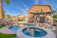 Home with Waterfall Pool  Hot Tub in San Tan Valley Accommodation Los Angeles