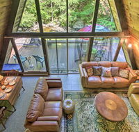 Quiet A-Frame Cabin on Creek with Private Deck! - Accommodation Los Angeles