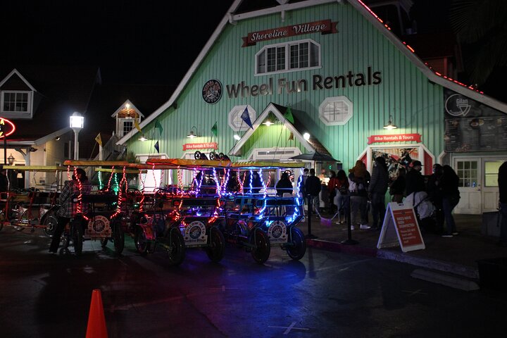 LED Illuminated Surrey Night Rides In Long Beach Shoreline Village - thumb 2